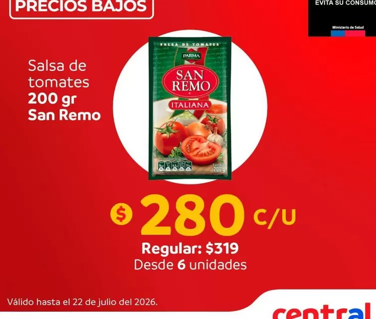 San Remo - Salsa De Tomates