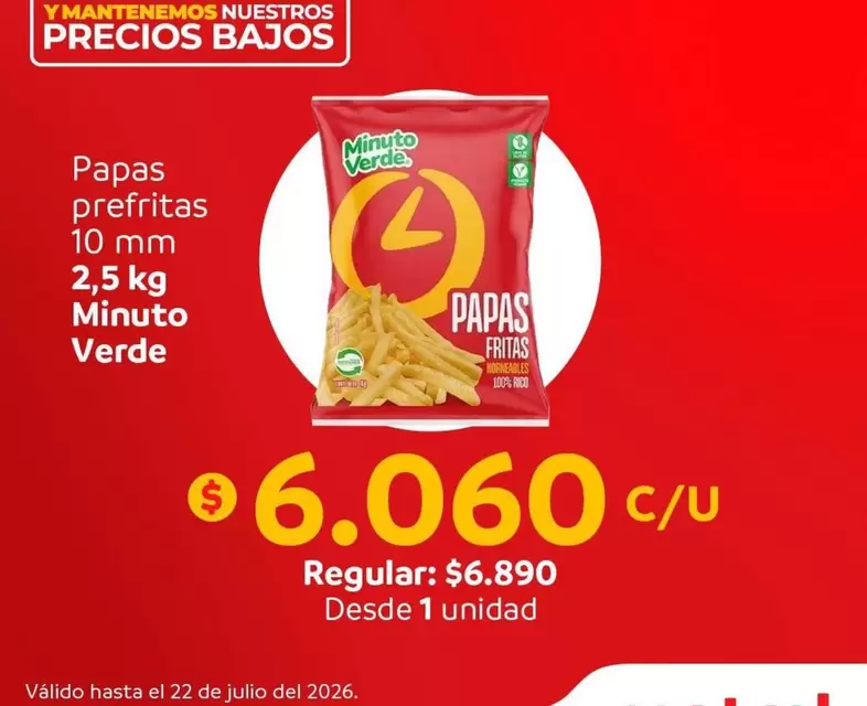 Minuto Verde - Papas Prefritas