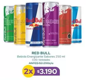 Red Bull - Bebida Energizante Sabores