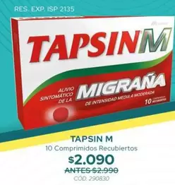 Tapsin - 10 Comprimidos Recubiertos