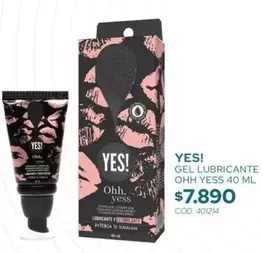 Yes - Gel Lubricante Ohh