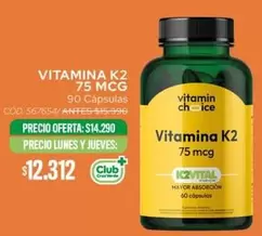 Club - Vitamina K2 75 Mcg