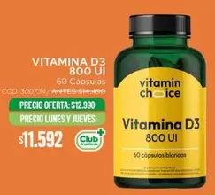 Club - Vitamina D3 800 Ui