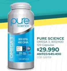 Omega - Pure Science  3, 120 Capsules