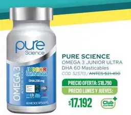 Omega -  3 Junior Ultra Dha 60 Masticables