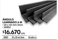 ÁNGULO LAMINADO 6 M