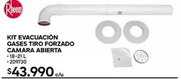 Rheem - Gases Tiro Forzado Camara Abierta