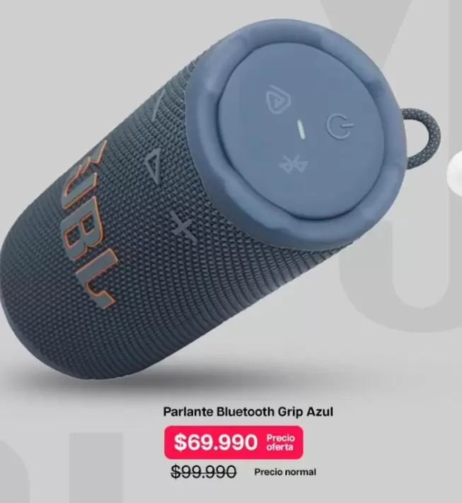 Parlante Bluetooth Grip Azul