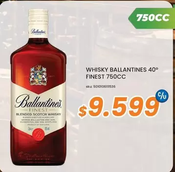 Ballantines - Whisky 40° Finest 750cc
