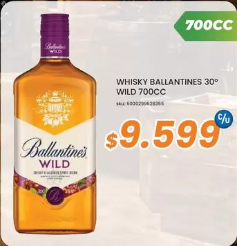 Ballantines - Whisky 30° Wild 700cc