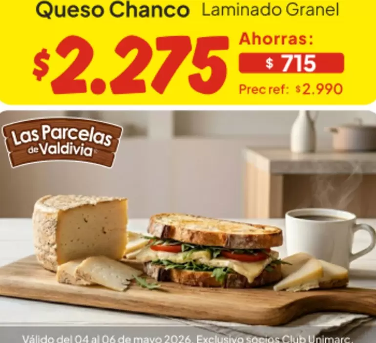 Club - Queso Chanco Laminado Granel