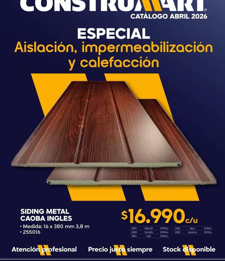 Metal - SIDING METAL CADA-INGLES