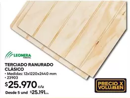 Terciado Ranurado Clásico