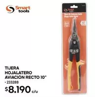 SMART TOOLS - Tijera Hojalatero Aviacion Recto 10"