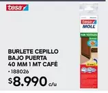 Tesa - Burlete Cepillo Bajo Puerta 40 Mm 1 Mt