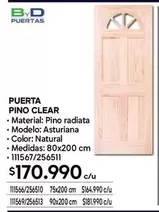 Clear - Puerta Pino
