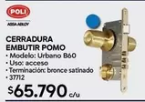 Urbano - Cerradura Embutir Pomo