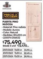 Aurora - Puerta Pino Nudosa