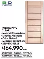 Clear - Puerta Pino