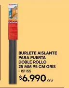 Burlete Aislantes Para Puerta Doble Rollo