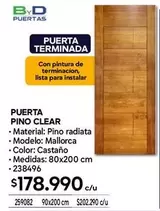 Clear - Puerta Pino