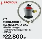 Providus - Kit Regulador + Flexible Para Gas