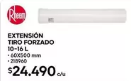 Rheem - Extension tirro forzado