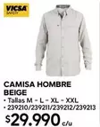Safety - Camisa Hombre Beige