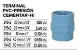 120 - Terminal Pvc-presion Cementar-Hi