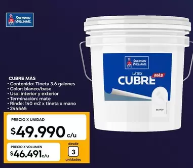 Sherwin Williams - Cubre Más