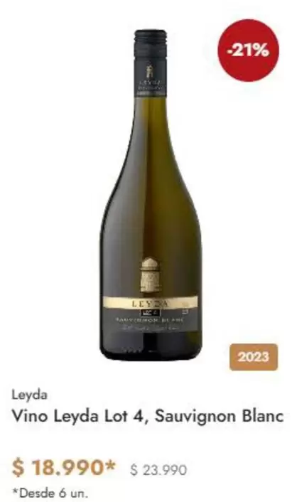 Vino Leyda Lot 4, Sauvignon Blanc