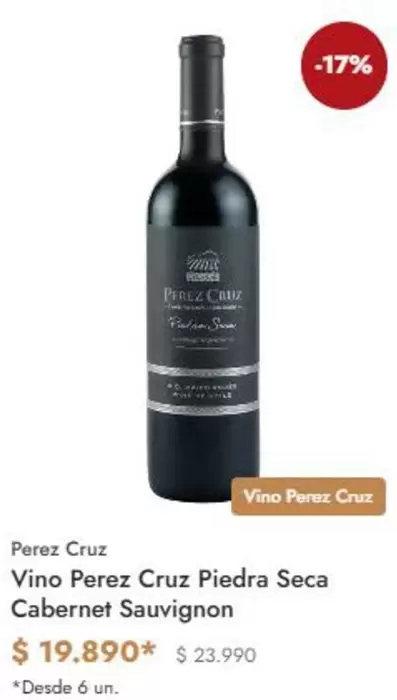 Vino Perez Cruz Piedra Seca Cabernet Sauvignon