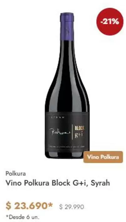 Vino Polkura Block G+i, Syrah