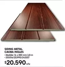 Metal - Siding  Caoba Ingles