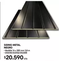 Metal - Siding  Negro