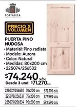 Aurora - Puerta Pino Nudosa