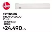 Rheem - Extension Tiro Forzado 10-16 L