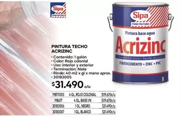 Sipa - Pintura Techo