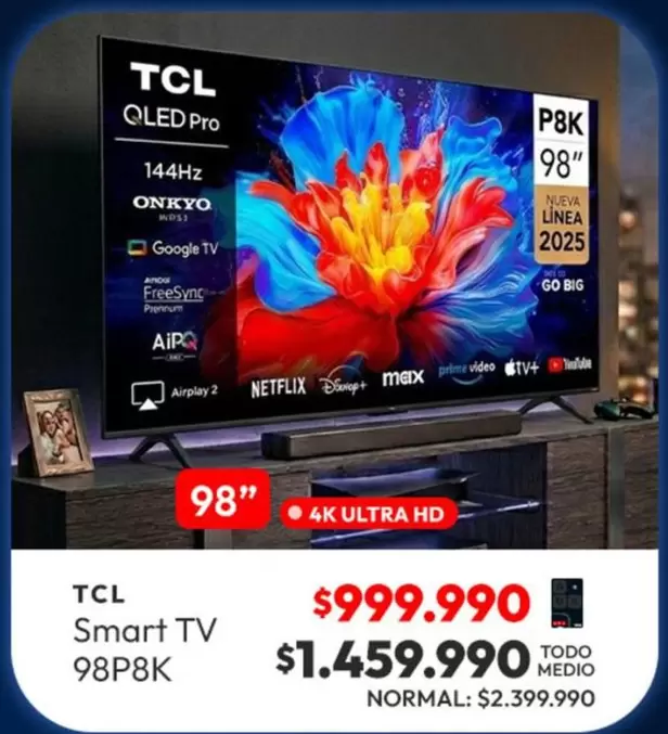TCL - Smart Tv 98p8k