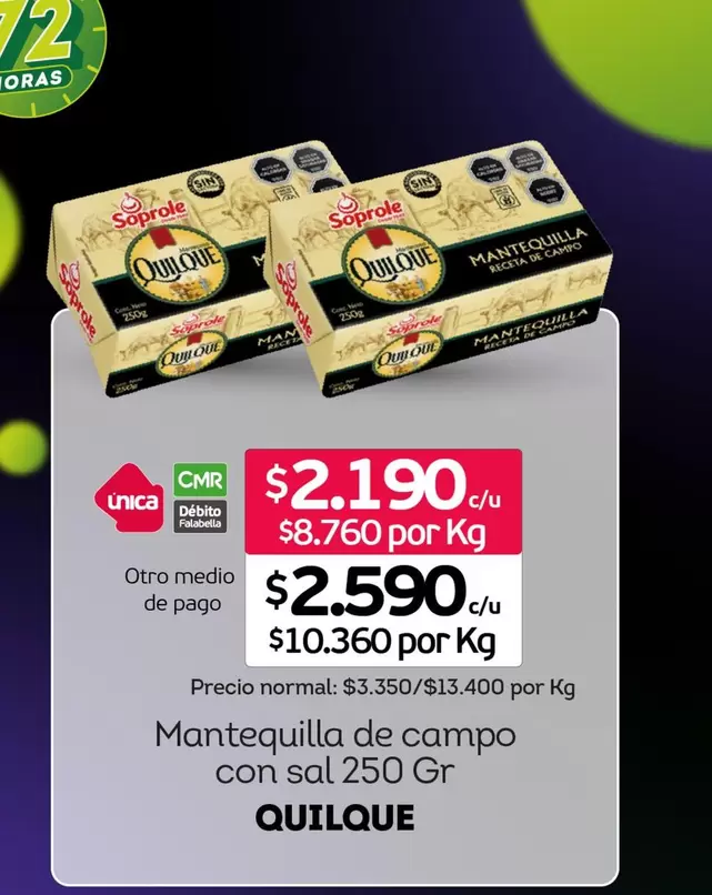Soprole - Mantequilla De Campo Con Sal