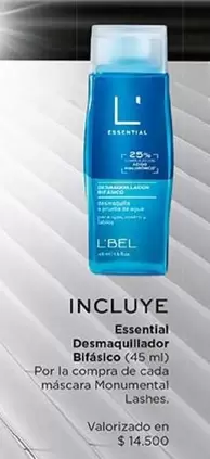 Essential Desaquillador Biflásico