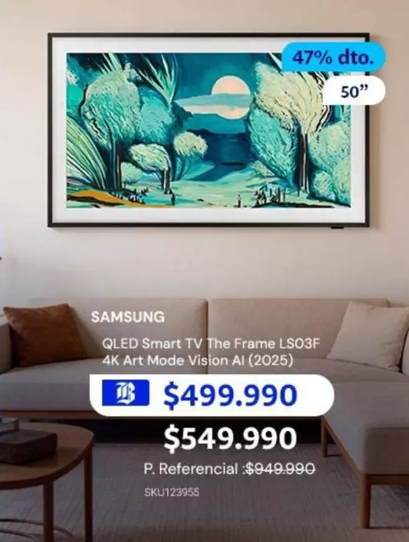Samsung - Qled Smart Tv The Frame Ls03f 4k Art Mode Visional