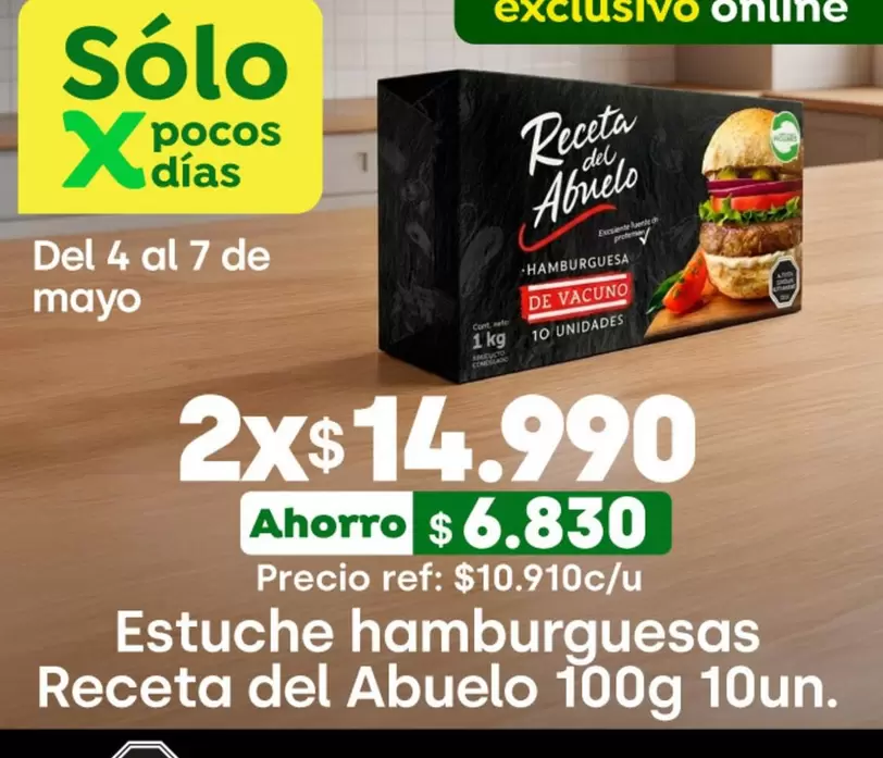 Abuelo - Estuche Hamburguesas Receta Del