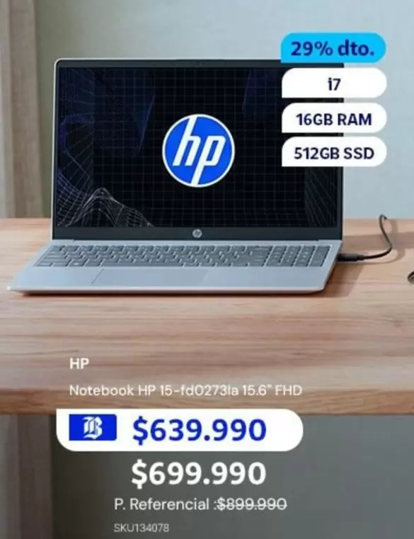 HP - Notebook 15-13027sb Jab 15.6" Fhd