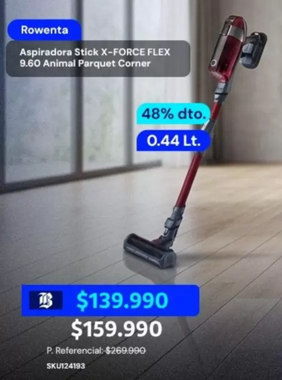 Flex - Aspiradora Stick X-Force  9.60 Animal Parquet Corner