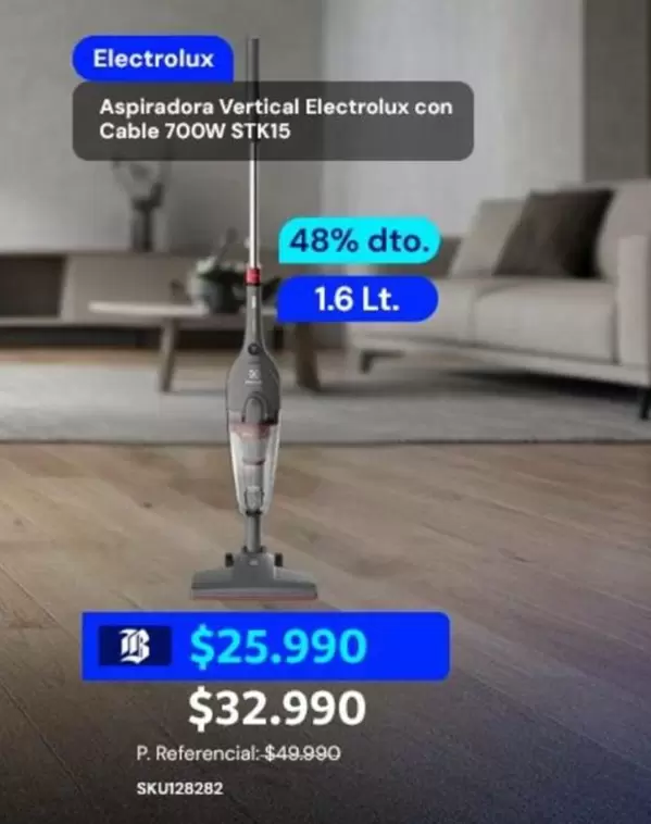 Electrolux - Aspiradora Vertical Con Cable