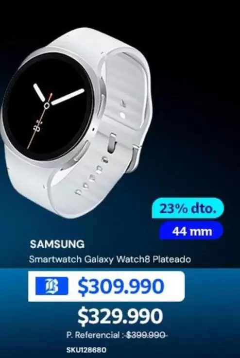 Samsung - Smartwatch Galaxy Watch8 Plateado