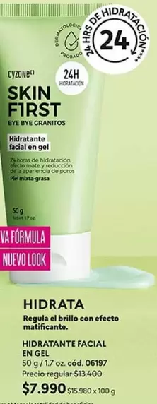 Cyzone - Hidratante Facial En Gel