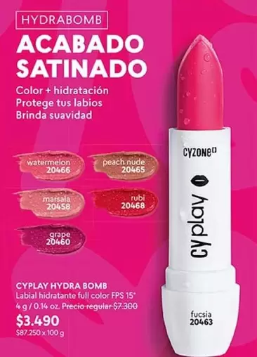 Cyzone - Hydra Bomb Labial Hidratante Oli Colol FPS 15