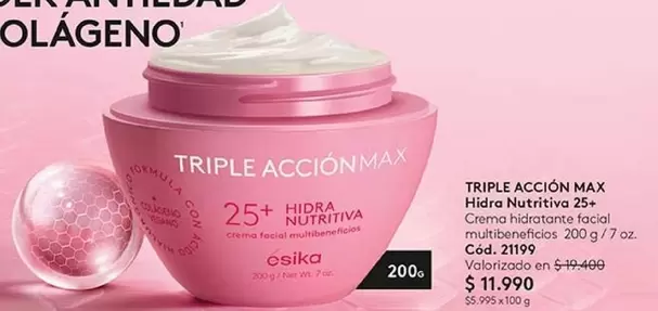 Triple Accion Max Hidra Nutritiva 25+